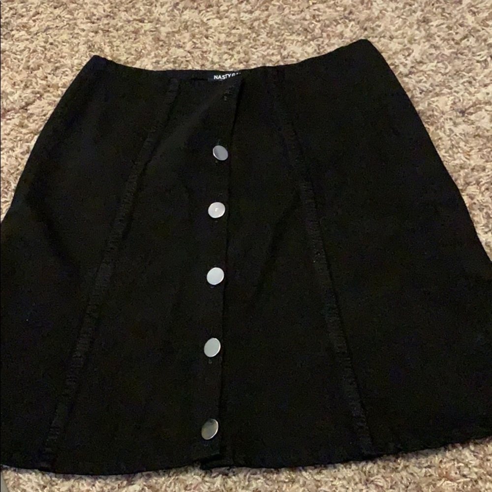 Never worn black jean skirt